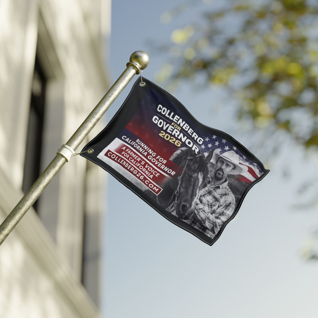 Collenberg for Governor Patriotic Double-Sided Flag