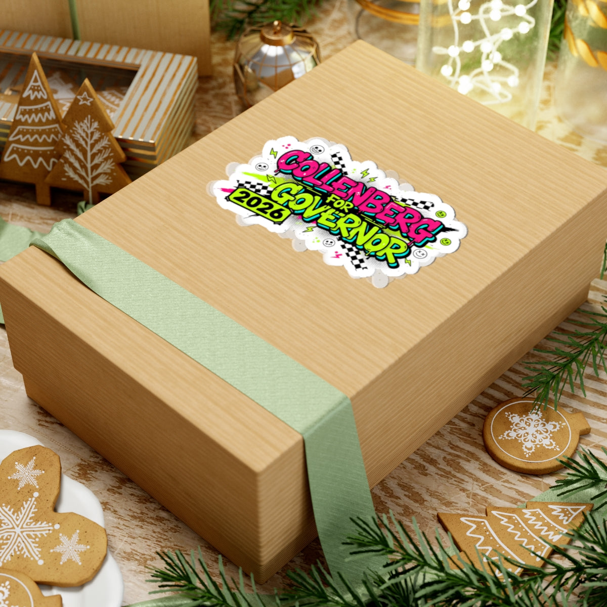 Collenberg for Governor Y2K Gen Z style sticker