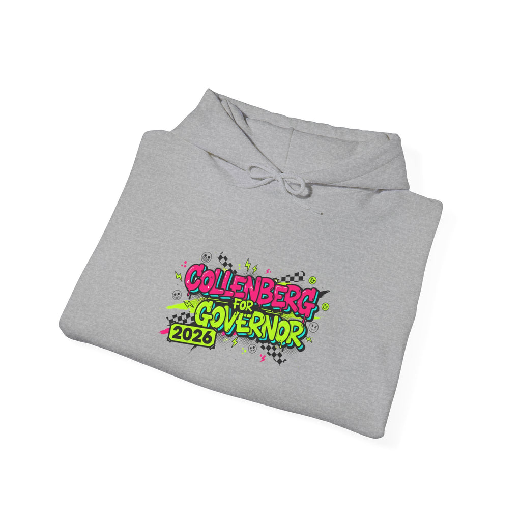 Collenberg for Gov Y2K Crash Out Style Meltdown Hoodie