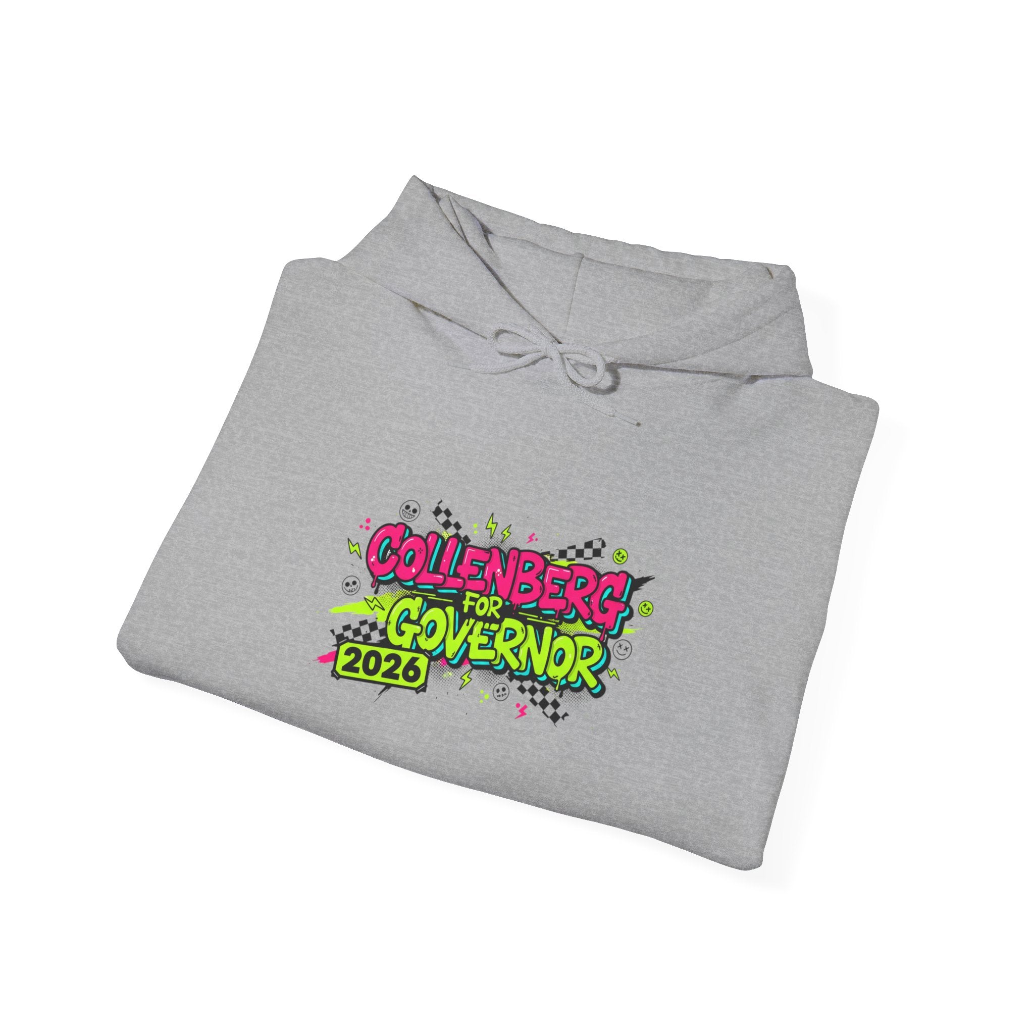 Collenberg for Gov Y2K Crash Out Style Meltdown Hoodie