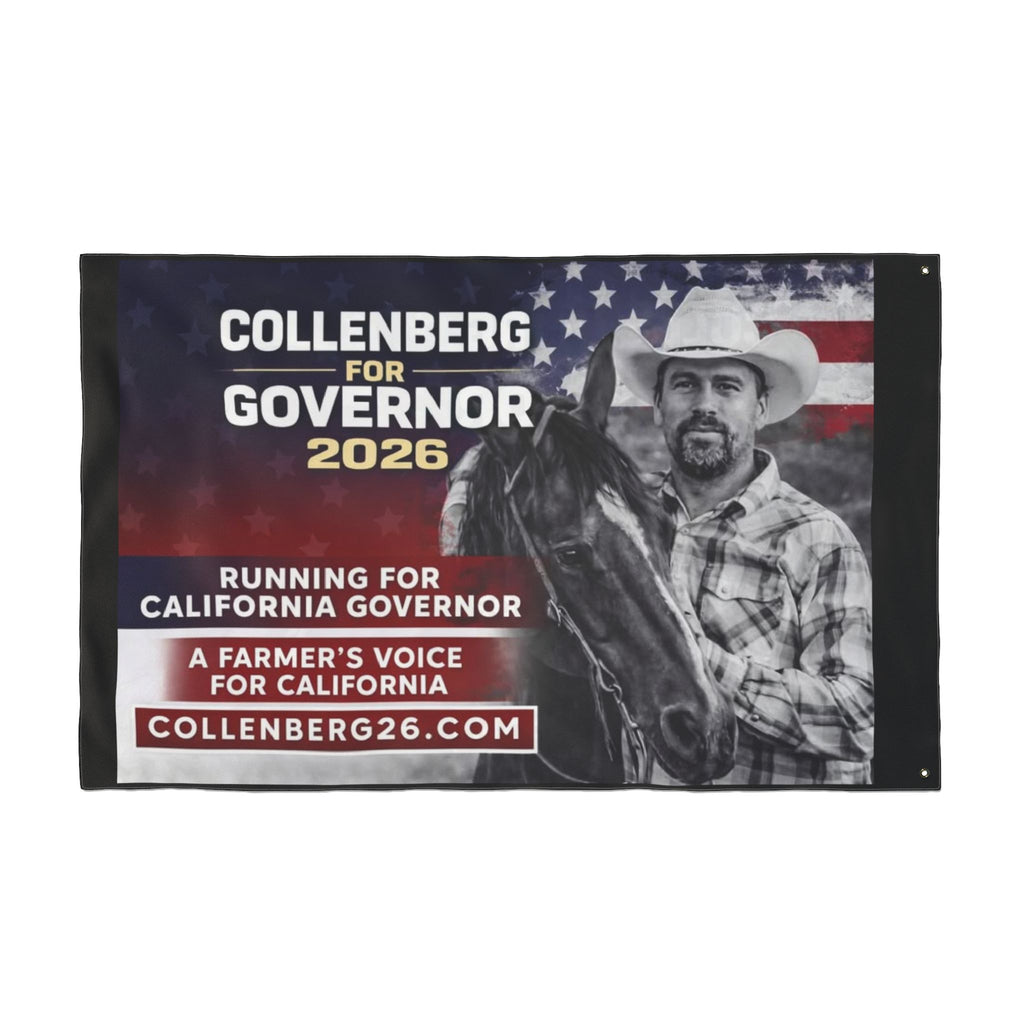 Collenberg for Governor Patriotic Double-Sided Flag