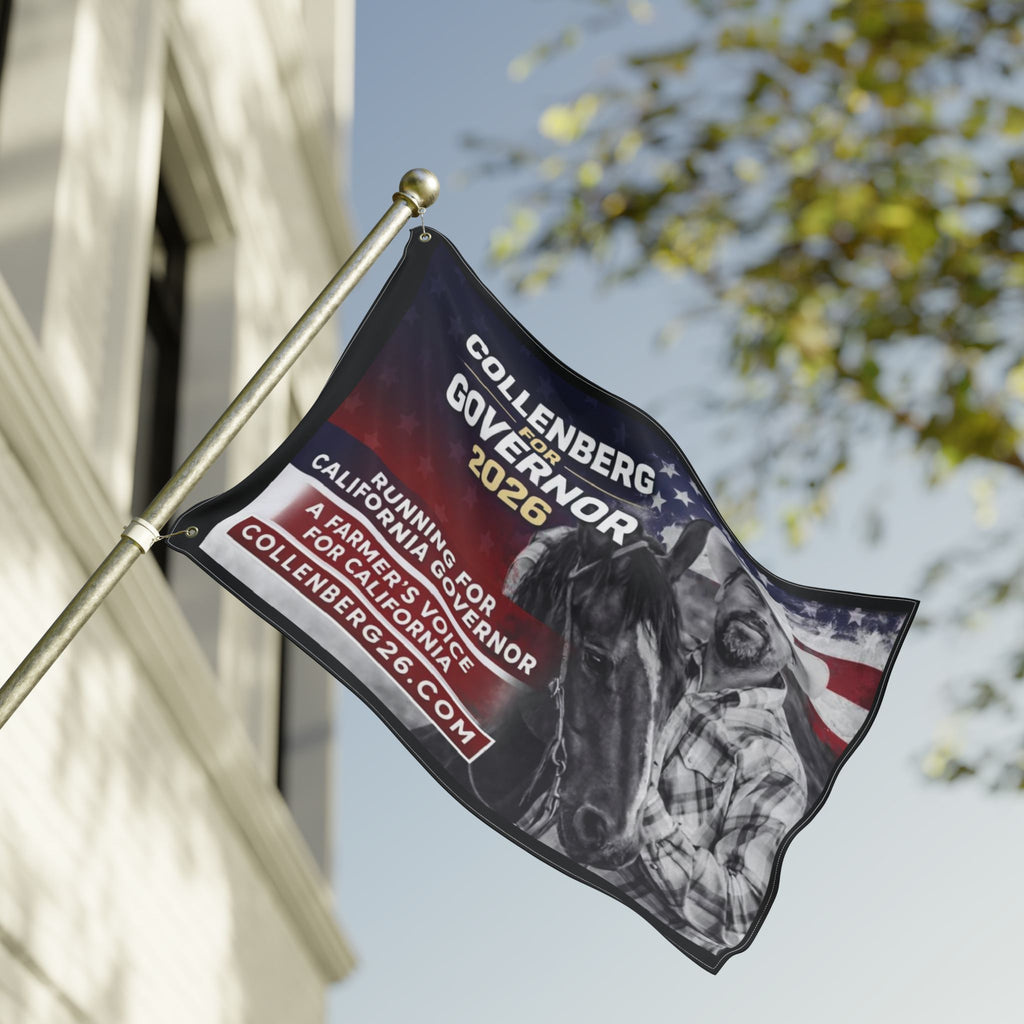 Collenberg for Governor Patriotic Double-Sided Flag