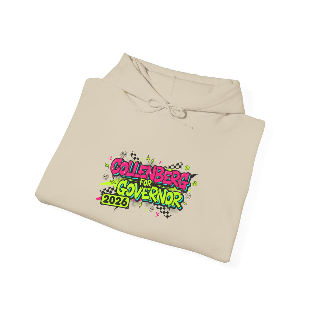 Collenberg for Gov Y2K Crash Out Style Meltdown Hoodie