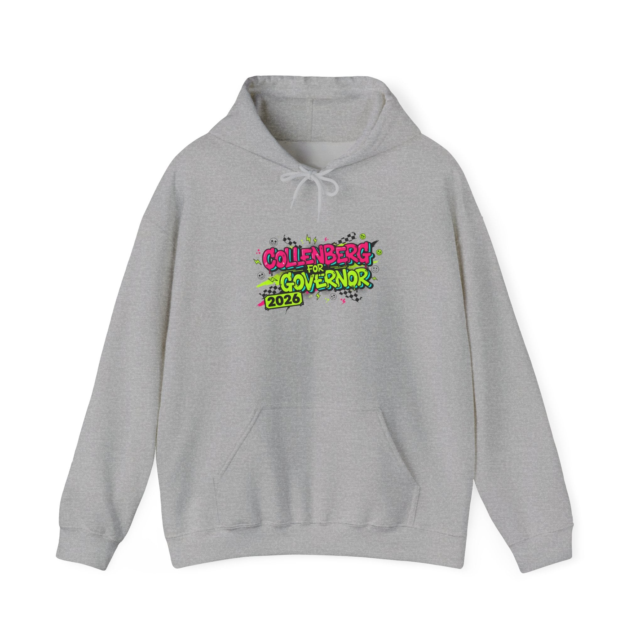 Collenberg for Gov Y2K Crash Out Style Meltdown Hoodie