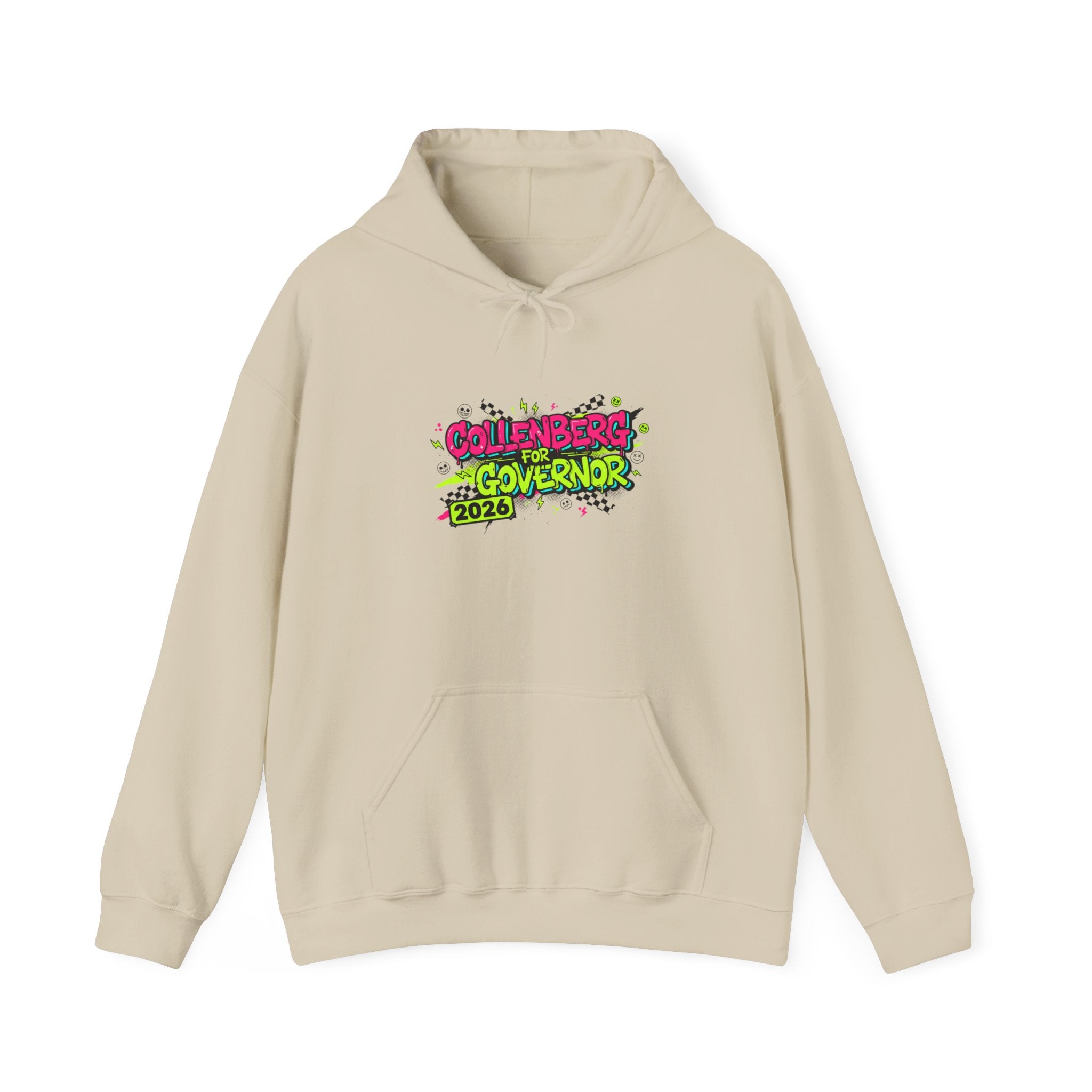 Collenberg for Gov Y2K Crash Out Style Meltdown Hoodie
